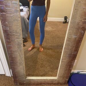 Lululemon high rise fast and free leggings 28in blue Nile